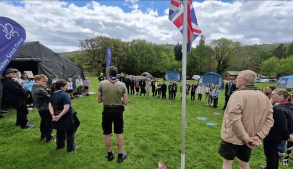 Image of Scouts in a field